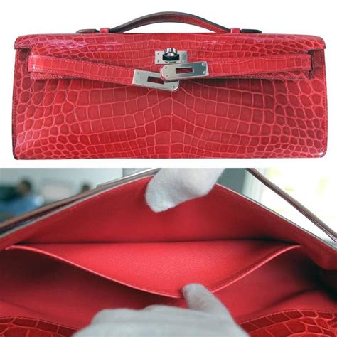 clutch bag hermes|Hermes crocodile clutch.